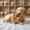 Armadillo squeaky plush dog chew toy