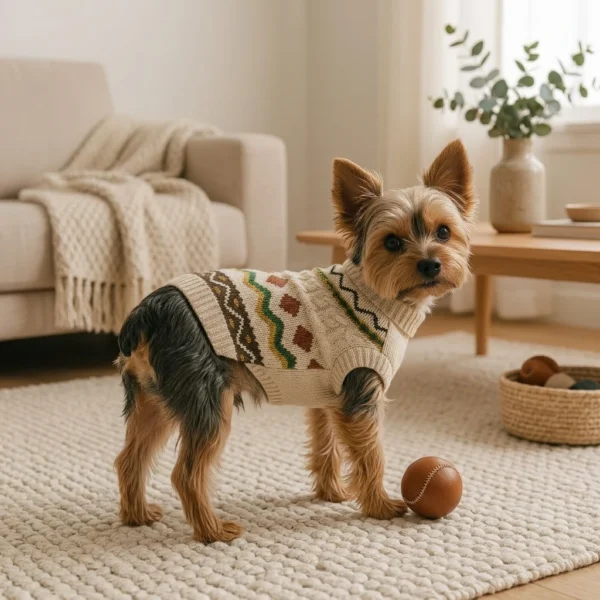 beige-cozy-knit-turtleneck-dog-sweater Beige cozy knit turtleneck dog sweater