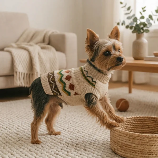 beige-cozy-turtleneck-dog-sweater Cozy beige turtleneck sweater for dogs