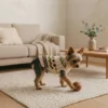 beige-warm-knit-dog-sweater Beige Cozy Knit Turtleneck Dog Sweater