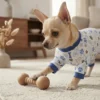 Blue Cartoon Dog Pajamas