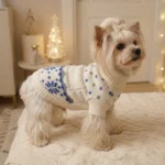 Blue Aspen Snowflake Dog Sweater