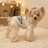 Blue Aspen Snowflake Dog Sweater