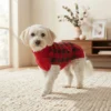 Red Christmas sweater for dogs