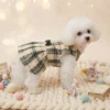 Classic plaid dog dress