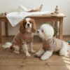 coffee-striped-dog-sweater Coffee striped sweater for dogs