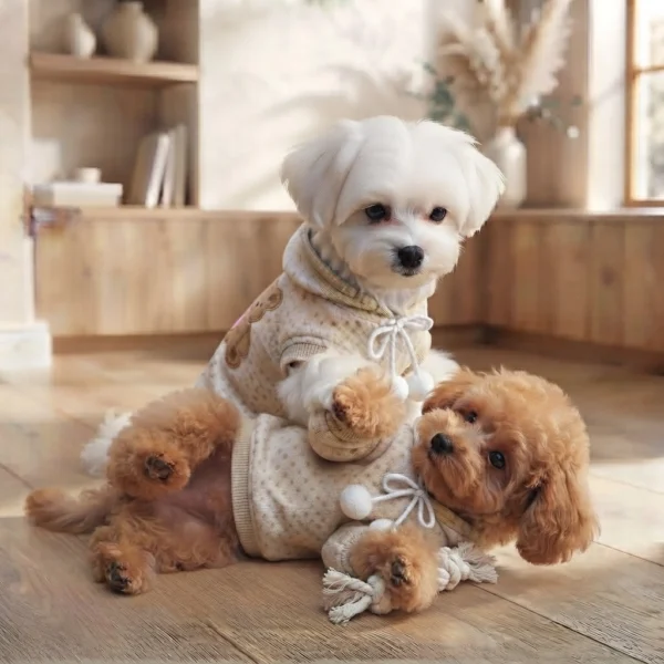 Cozy bear sweatshirt for dogs