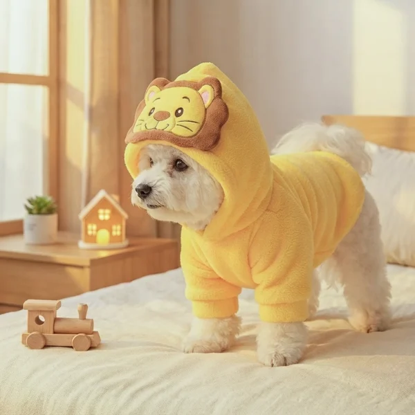 Cute lion dog costume