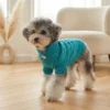 Cyan cozy dog sweater