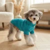 Cyan Cable Knit Dog Sweater