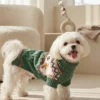 Gingerbread Green Christmas Dog Sweater