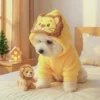 Lion costume dog hoodie