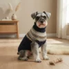 Warm navy knit sweater for dogs