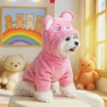 Pink Bear Dog Sweater