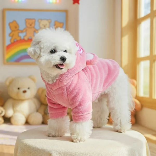 Pink Bear Dog Sweater