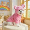 Pink bear sweater for dogs