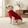 Red Check Christmas Dog Sweater