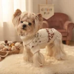 Red Aspen Snowflake Dog Sweater