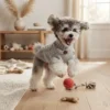 Space gray warm knit dog sweater